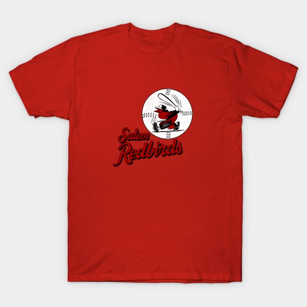 Defunct Salem Redbirds Baseball 1980 T-Shirt by LocalZonly